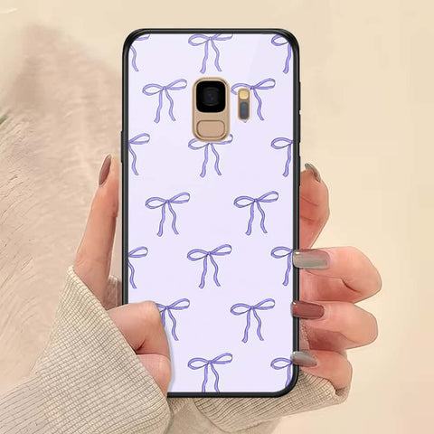 Samsung Galaxy S9 Cover - ONation Bow Series - HQ Ultra Shine Premium Infinity Glass Soft Silicon Borders Case