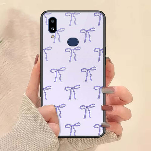 Samsung Galaxy A10s Cover - ONation Bow Series - HQ Ultra Shine Premium Infinity Glass Soft Silicon Borders Case