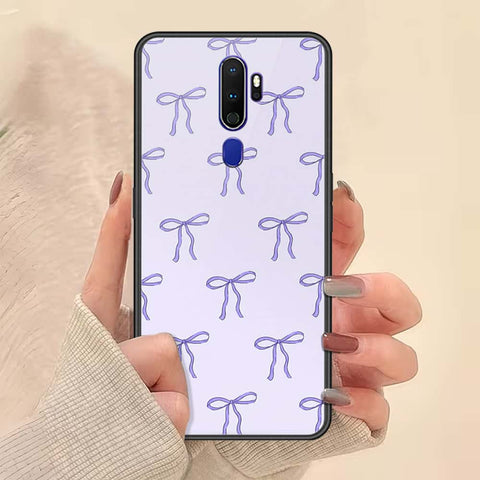 Oppo A9 2020 Cover - ONation Bow Series - HQ Ultra Shine Premium Infinity Glass Soft Silicon Borders Case