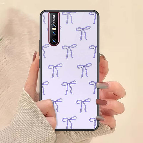 Vivo V15 Pro Cover - ONation Bow Series - HQ Ultra Shine Premium Infinity Glass Soft Silicon Borders Case