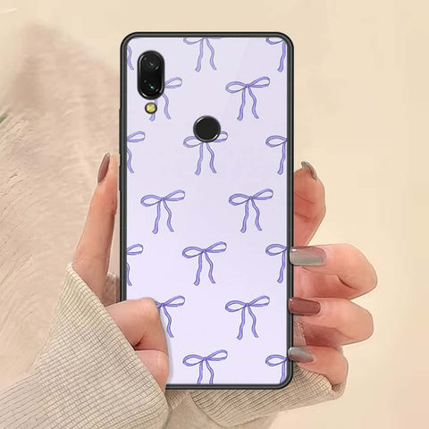 Xiaomi Redmi 7 Cover - ONation Bow Series - HQ Ultra Shine Premium Infinity Glass Soft Silicon Borders Case