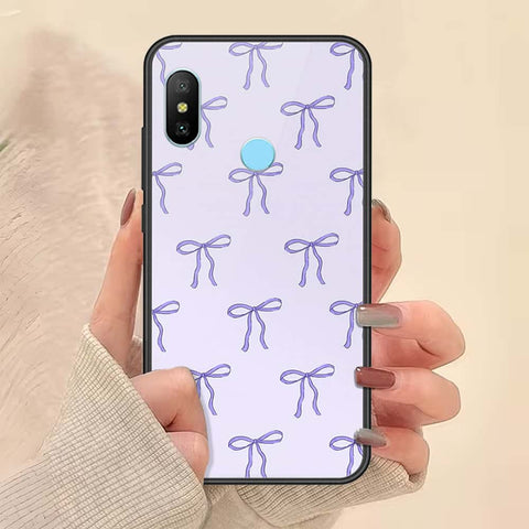 Redmi 6 Pro Cover - ONation Bow Series - HQ Ultra Shine Premium Infinity Glass Soft Silicon Borders Case