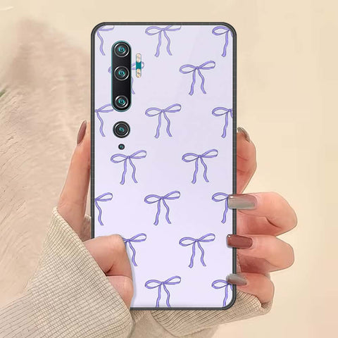 Xiaomi Mi CC9 Pro Cover - ONation Bow Series - HQ Ultra Shine Premium Infinity Glass Soft Silicon Borders Case
