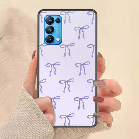 Oppo Reno 5 Pro 5G Cover - ONation Bow Series - HQ Ultra Shine Premium Infinity Glass Soft Silicon Borders Case
