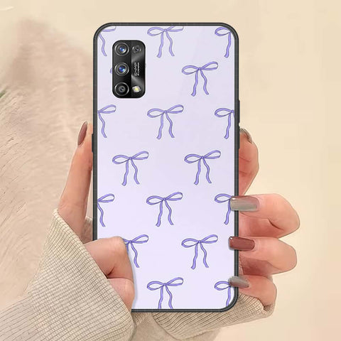 Realme 7 Pro Cover - ONation Bow Series - HQ Ultra Shine Premium Infinity Glass Soft Silicon Borders Case
