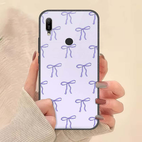 Huawei Y6 2019 / Y6 Prime 2019 Cover - ONation Bow Series - HQ Ultra Shine Premium Infinity Glass Soft Silicon Borders Case