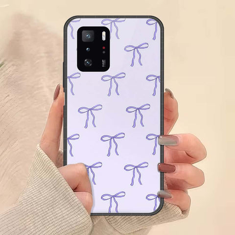 Xiaomi Poco X3 GT Cover - ONation Bow Series - HQ Ultra Shine Premium Infinity Glass Soft Silicon Borders Case
