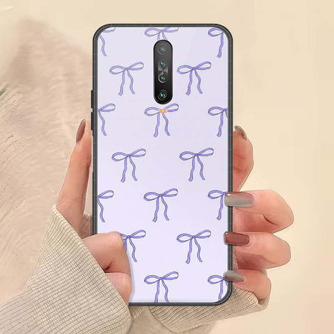 Xiaomi Poco X2 Cover - ONation Bow Series - HQ Ultra Shine Premium Infinity Glass Soft Silicon Borders Case
