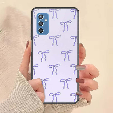 Samsung Galaxy M52 5G Cover - ONation Bow Series - HQ Ultra Shine Premium Infinity Glass Soft Silicon Borders Case