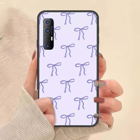 Oppo Reno 3 Pro Cover - ONation Bow Series - HQ Ultra Shine Premium Infinity Glass Soft Silicon Borders Case