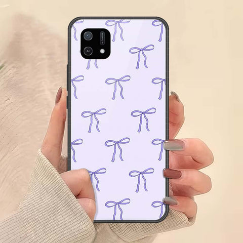 Oppo A16K Cover - ONation Bow Series - HQ Ultra Shine Premium Infinity Glass Soft Silicon Borders Case