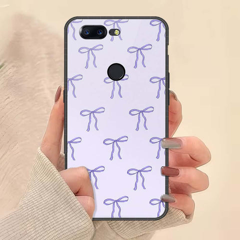 OnePlus 5T Cover - ONation Bow Series - HQ Ultra Shine Premium Infinity Glass Soft Silicon Borders Case