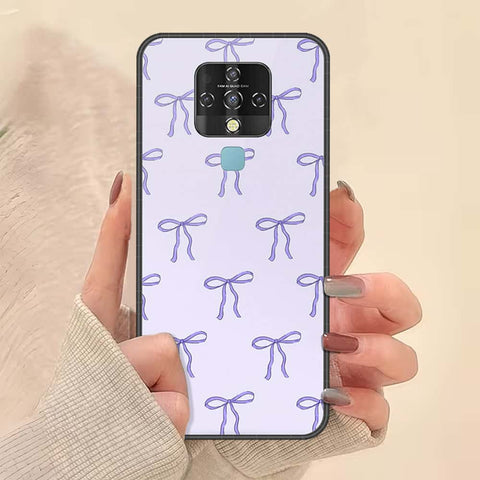 Tecno Camon 16 Cover - ONation Bow Series - HQ Ultra Shine Premium Infinity Glass Soft Silicon Borders Case