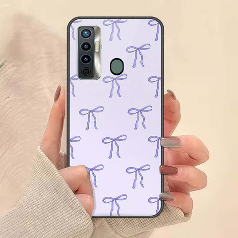 Tecno Camon 17 Cover - ONation Bow Series - HQ Ultra Shine Premium Infinity Glass Soft Silicon Borders Case