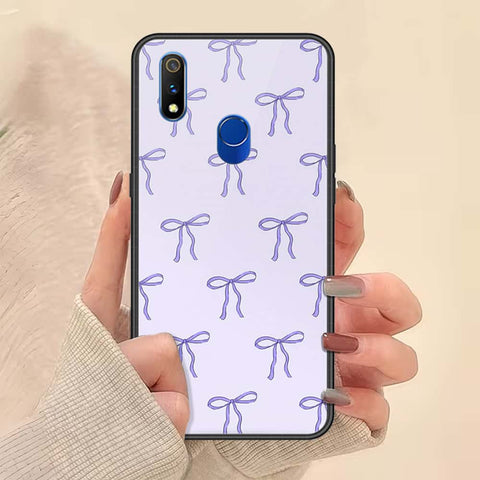 Realme 3 Pro Cover - ONation Bow Series - HQ Ultra Shine Premium Infinity Glass Soft Silicon Borders Case
