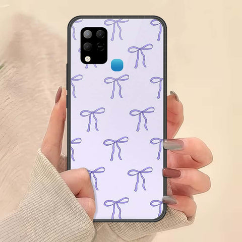 Infinix Hot 10s Cover - ONation Bow Series - HQ Ultra Shine Premium Infinity Glass Soft Silicon Borders Case