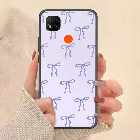 Xiaomi Redmi 9C Cover - ONation Bow Series - HQ Ultra Shine Premium Infinity Glass Soft Silicon Borders Case