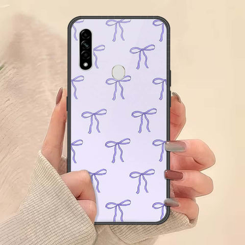 Oppo A8 Cover - ONation Bow Series - HQ Ultra Shine Premium Infinity Glass Soft Silicon Borders Case