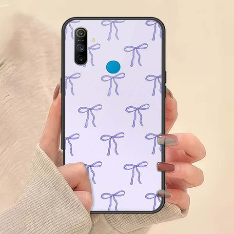 Realme 5i Cover - ONation Bow Series - HQ Ultra Shine Premium Infinity Glass Soft Silicon Borders Case