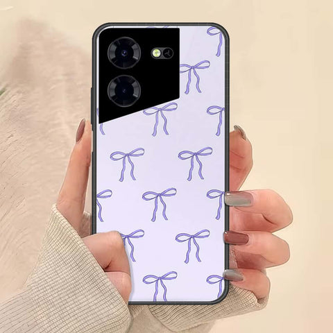 Tecno Pova 5 Pro Cover - ONation Bow Series - HQ Ultra Shine Premium Infinity Glass Soft Silicon Borders Case