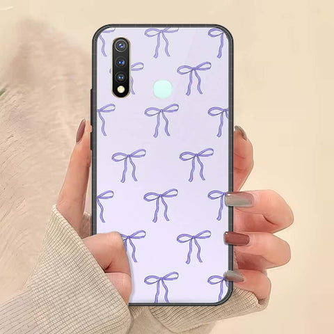 Vivo Y19 Cover - ONation Bow Series - HQ Ultra Shine Premium Infinity Glass Soft Silicon Borders Case