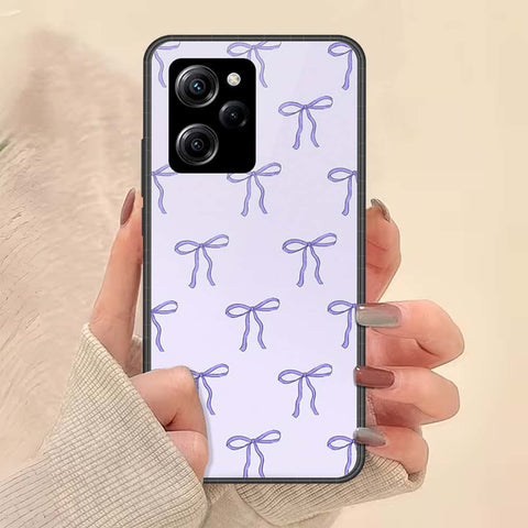 Xiaomi Poco X5 Pro Cover - ONation Bow Series - HQ Ultra Shine Premium Infinity Glass Soft Silicon Borders Case