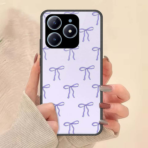 Realme C63 Cover - ONation Bow Series - HQ Ultra Shine Premium Infinity Glass Soft Silicon Borders Case