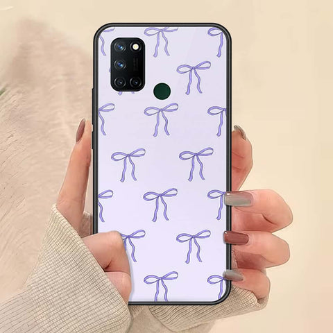 Realme 7i Cover - ONation Bow Series - HQ Ultra Shine Premium Infinity Glass Soft Silicon Borders Case