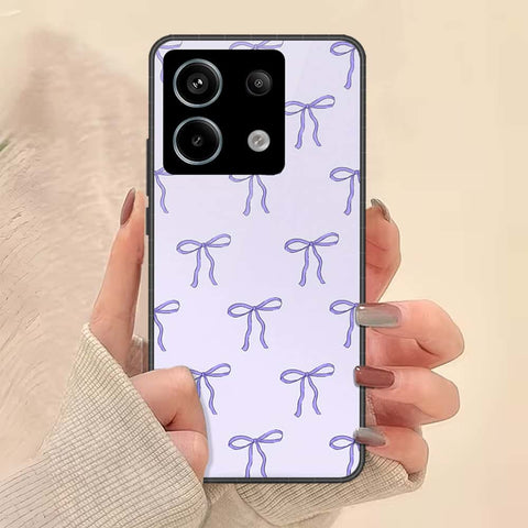 Xiaomi Redmi Note 13 Pro 4G Cover - ONation Bow Series - HQ Ultra Shine Premium Infinity Glass Soft Silicon Borders Case