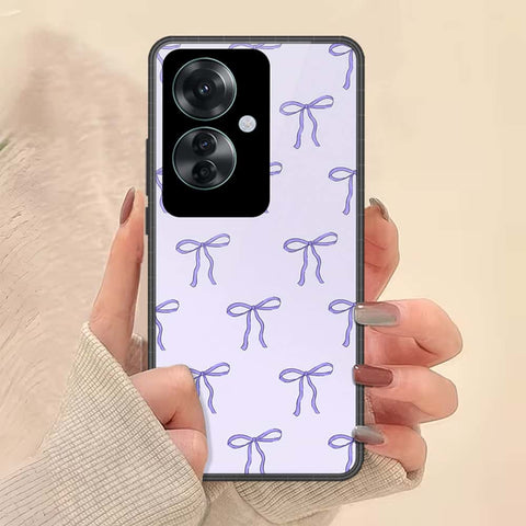 Oppo Reno 11F 5G Cover - ONation Bow Series - HQ Ultra Shine Premium Infinity Glass Soft Silicon Borders Case