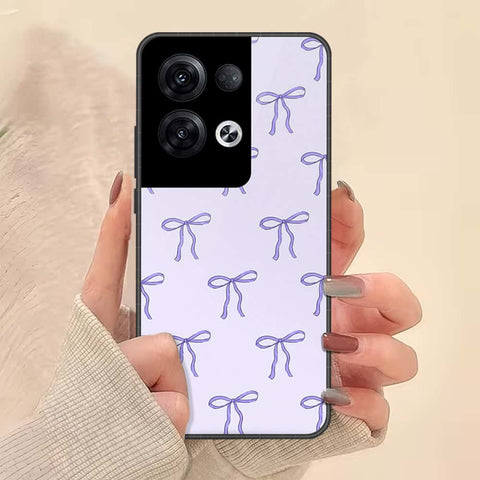 Oppo Reno 8 Pro Plus Cover - ONation Bow Series - HQ Ultra Shine Premium Infinity Glass Soft Silicon Borders Case