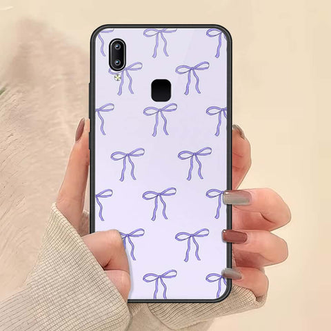 Vivo V9 Youth Cover - ONation Bow Series - HQ Ultra Shine Premium Infinity Glass Soft Silicon Borders Case
