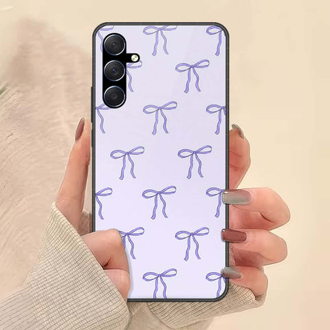 Samsung Galaxy M34 5G Cover - ONation Bow Series - HQ Ultra Shine Premium Infinity Glass Soft Silicon Borders Case