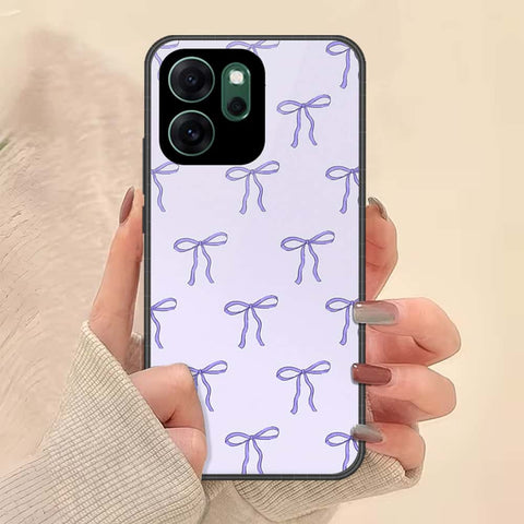 Oppo Reno 14F Cover - ONation Bow Series - HQ Ultra Shine Premium Infinity Glass Soft Silicon Borders Case
