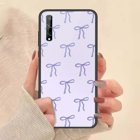 Huawei P Smart 2020 Cover - ONation Bow Series - HQ Ultra Shine Premium Infinity Glass Soft Silicon Borders Case