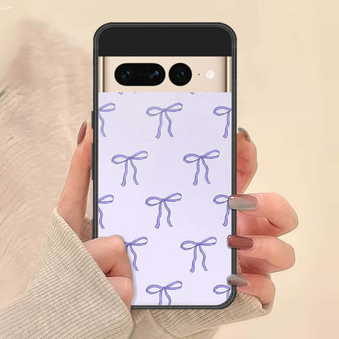 Google Pixel 7 Pro Cover - ONation Bow Series - HQ Ultra Shine Premium Infinity Glass Soft Silicon Borders Case