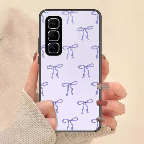 Infinix Hot 50 Pro Plus Cover - ONation Bow Series - HQ Ultra Shine Premium Infinity Glass Soft Silicon Borders Case