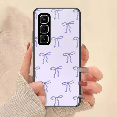 Infinix Hot 60 Pro Plus Cover - ONation Bow Series - HQ Ultra Shine Premium Infinity Glass Soft Silicon Borders Case