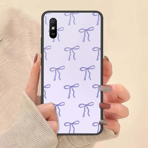 Xiaomi Redmi 9A Cover - ONation Bow Series - HQ Ultra Shine Premium Infinity Glass Soft Silicon Borders Case