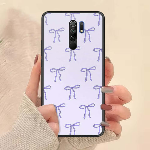 Xiaomi Redmi 9 Cover - ONation Bow Series - HQ Ultra Shine Premium Infinity Glass Soft Silicon Borders Case