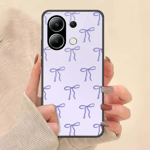 Xiaomi Redmi Note 13 Cover - ONation Bow Series - HQ Ultra Shine Premium Infinity Glass Soft Silicon Borders Case