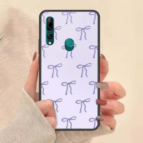 Huawei P Smart Z Cover - ONation Bow Series - HQ Ultra Shine Premium Infinity Glass Soft Silicon Borders Case