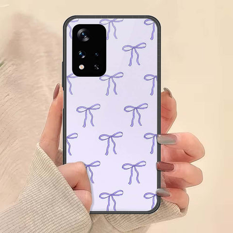 Xiaomi Redmi Note 11 5G Cover - ONation Bow Series - HQ Ultra Shine Premium Infinity Glass Soft Silicon Borders Case