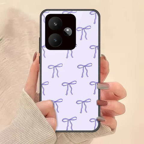 Realme GT 7 Cover - ONation Bow Series - HQ Ultra Shine Premium Infinity Glass Soft Silicon Borders Case