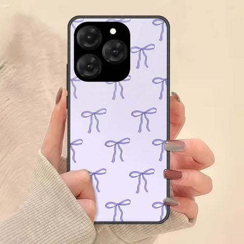 Realme 15T Cover - ONation Bow Series - HQ Ultra Shine Premium Infinity Glass Soft Silicon Borders Case
