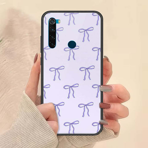 Xiaomi Redmi Note 8 Cover - ONation Bow Series - HQ Ultra Shine Premium Infinity Glass Soft Silicon Borders Case