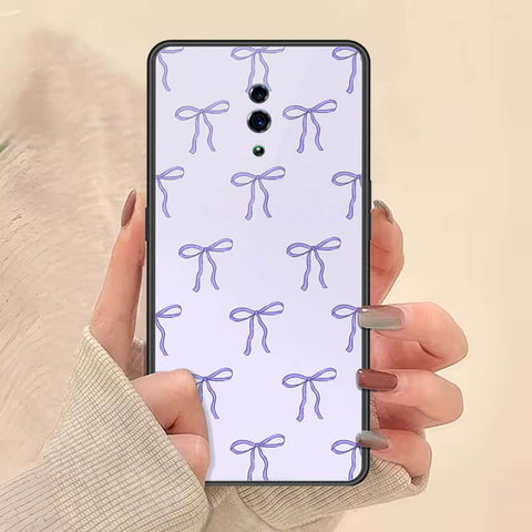 Oppo Reno Cover - ONation Bow Series - HQ Ultra Shine Premium Infinity Glass Soft Silicon Borders Case