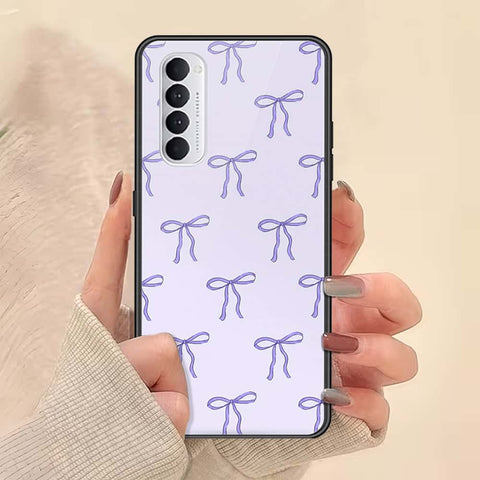 Oppo Reno 4 Pro Cover - ONation Bow Series - HQ Ultra Shine Premium Infinity Glass Soft Silicon Borders Case