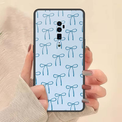 Oppo Reno 10x Zoom Cover - ONation Bow Series - HQ Ultra Shine Premium Infinity Glass Soft Silicon Borders Case