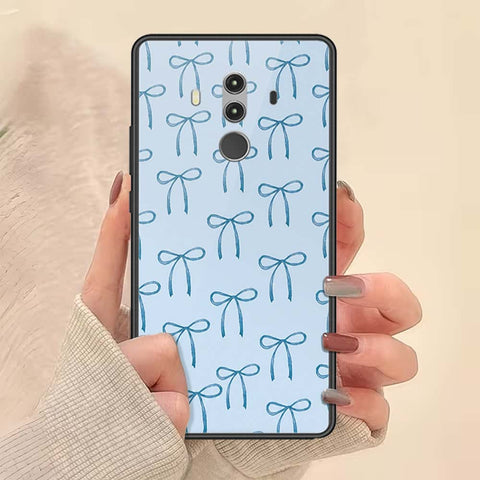 Huawei Mate 10 Pro Cover - ONation Bow Series - HQ Ultra Shine Premium Infinity Glass Soft Silicon Borders Case